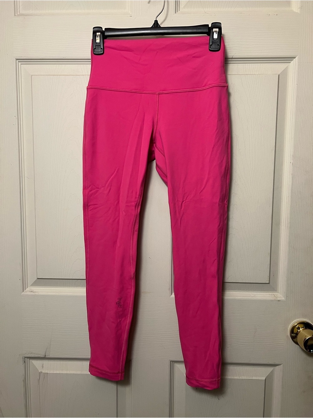 Lululemon Align HR Crop 23" Double Lined Nulu Size 6 Sonic Pink
